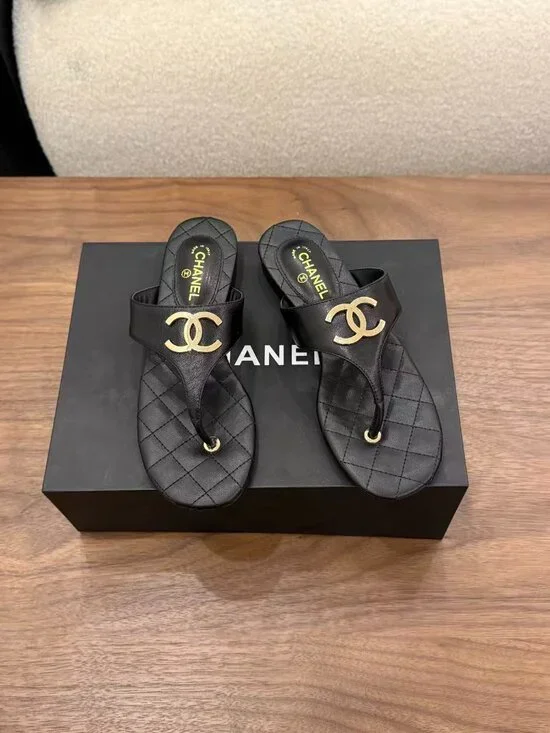 Chanel Black Slippers - Picture 3 of 4